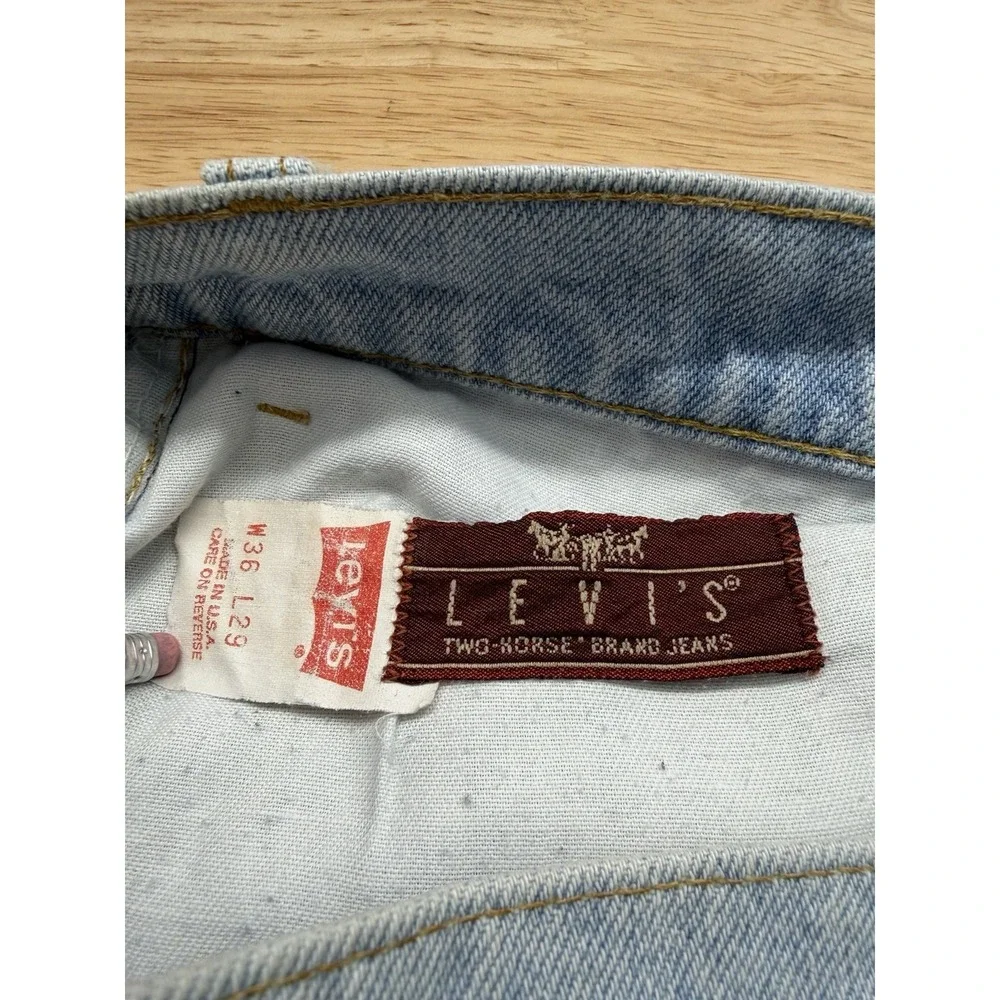 Vintage Levis‎ 549 Low Loose Original Jeans Men's Size 36X29 Made in USA 80's